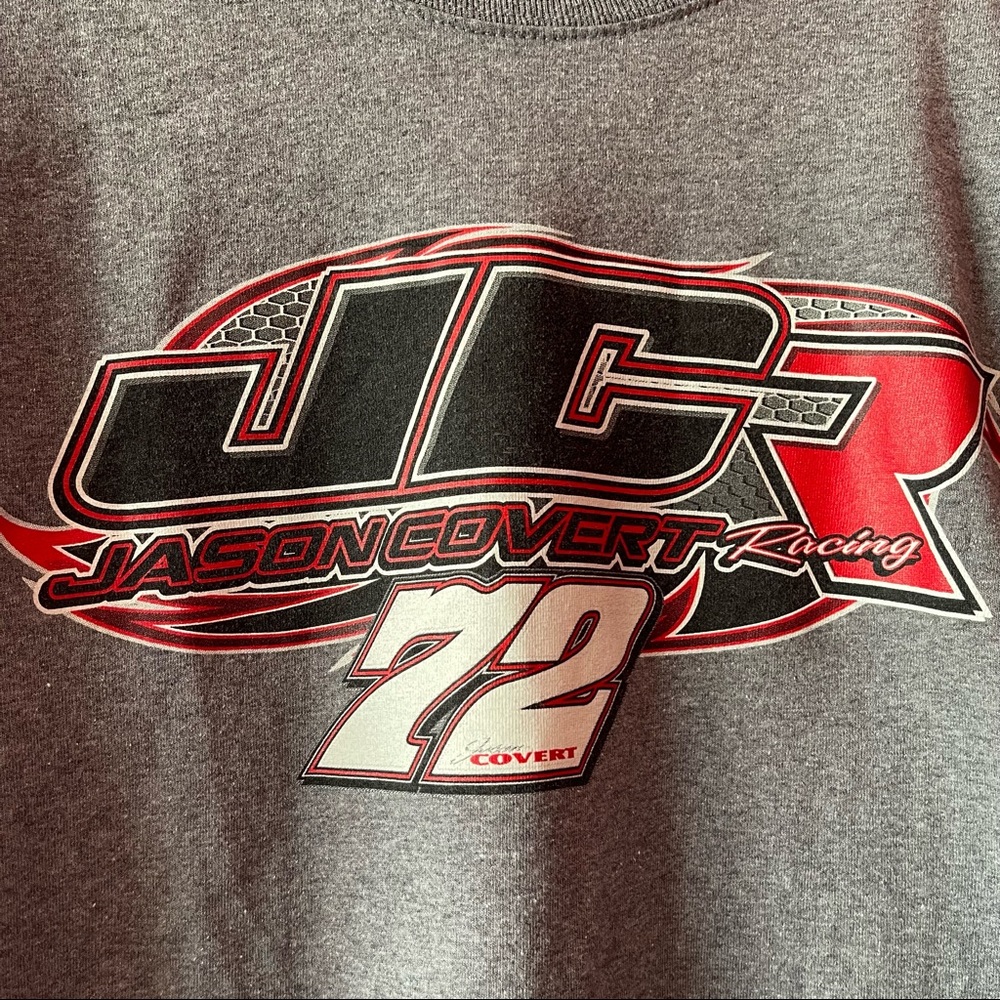 Grey Racing Graphic Tee L - Picture 2 of 5